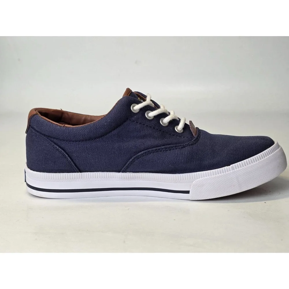 POLO Ralph Lauren Vaughn Women's‎ Sneakers Size 5 EU 37 Navy Blue Canvas Shoes